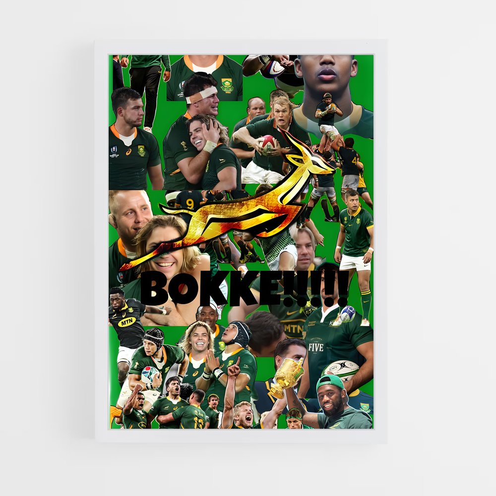 Poster L'Esprit des Springboks – affiche Rugby (vue 3)